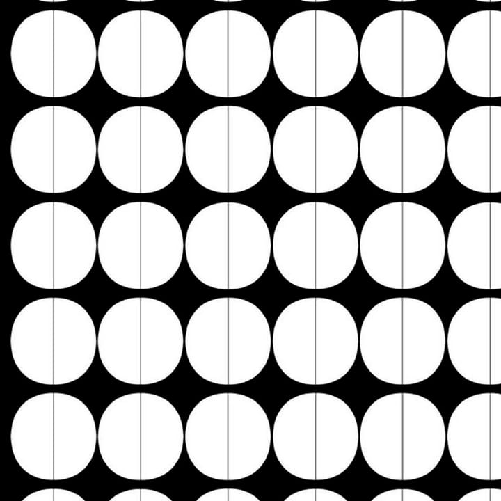Lane stoff - hvite sirkler - Arvidssons Textil