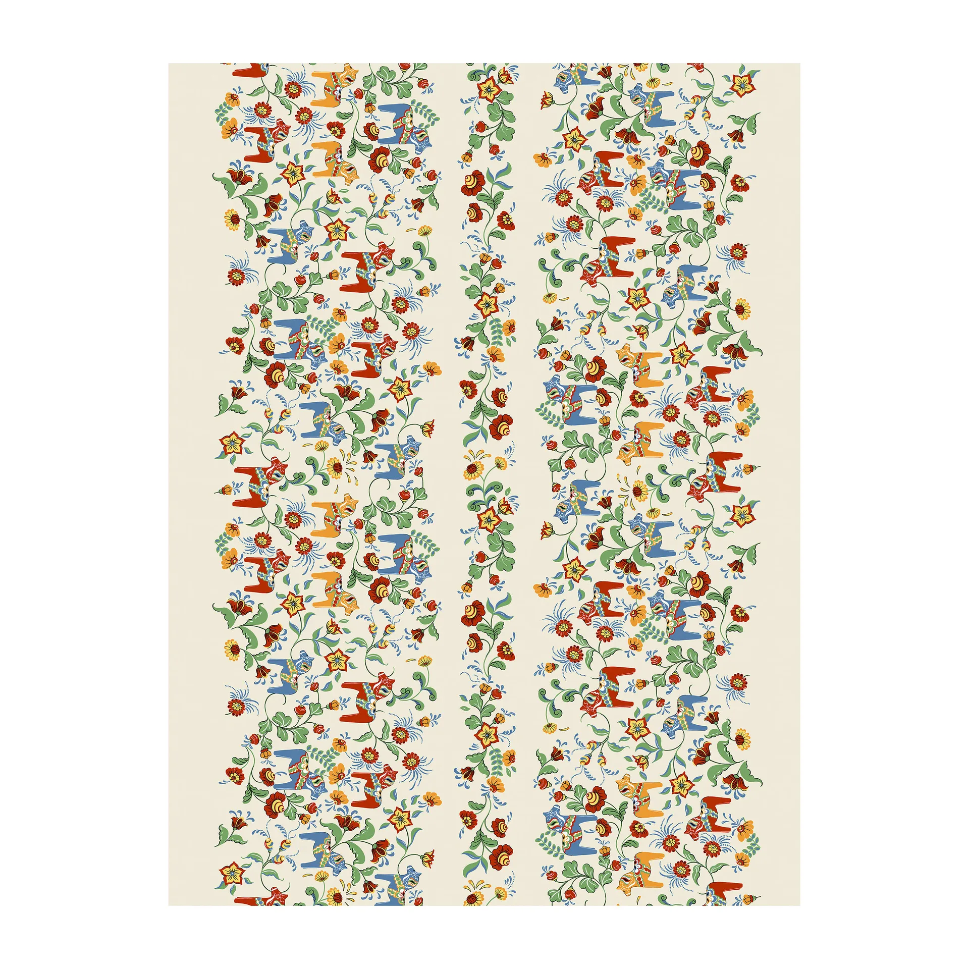 Leksand Bård voksduk, Beige Arvidssons Textil