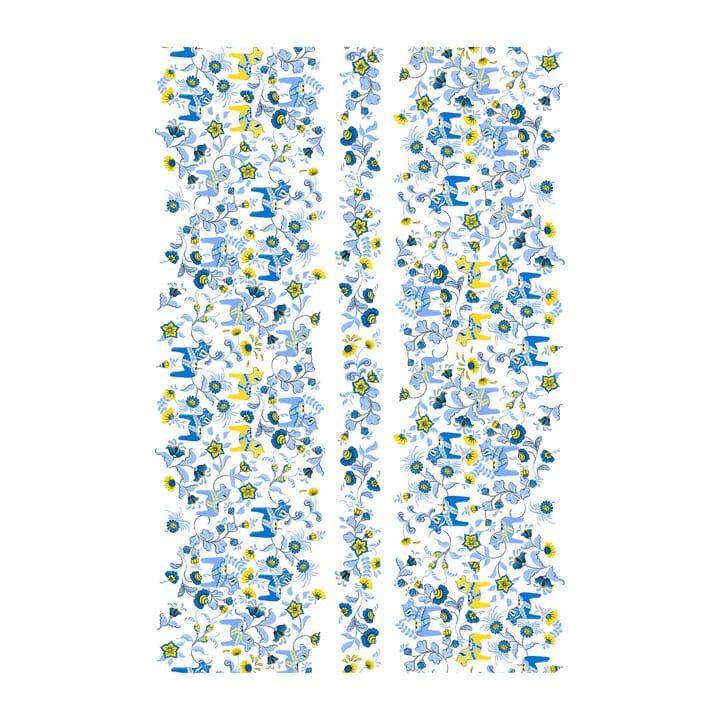 Leksand Bård voksduk - Blå-gul - Arvidssons Textil