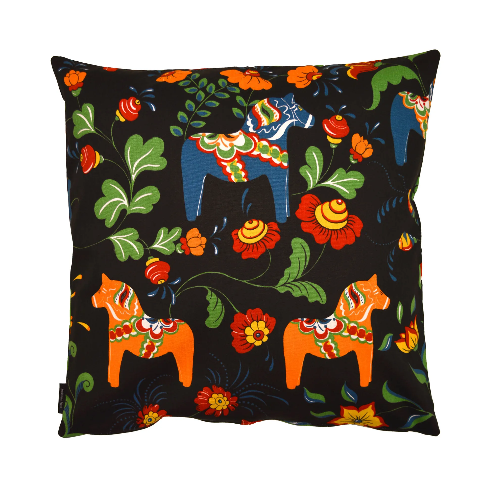 Leksand putetrekk, svart Arvidssons Textil