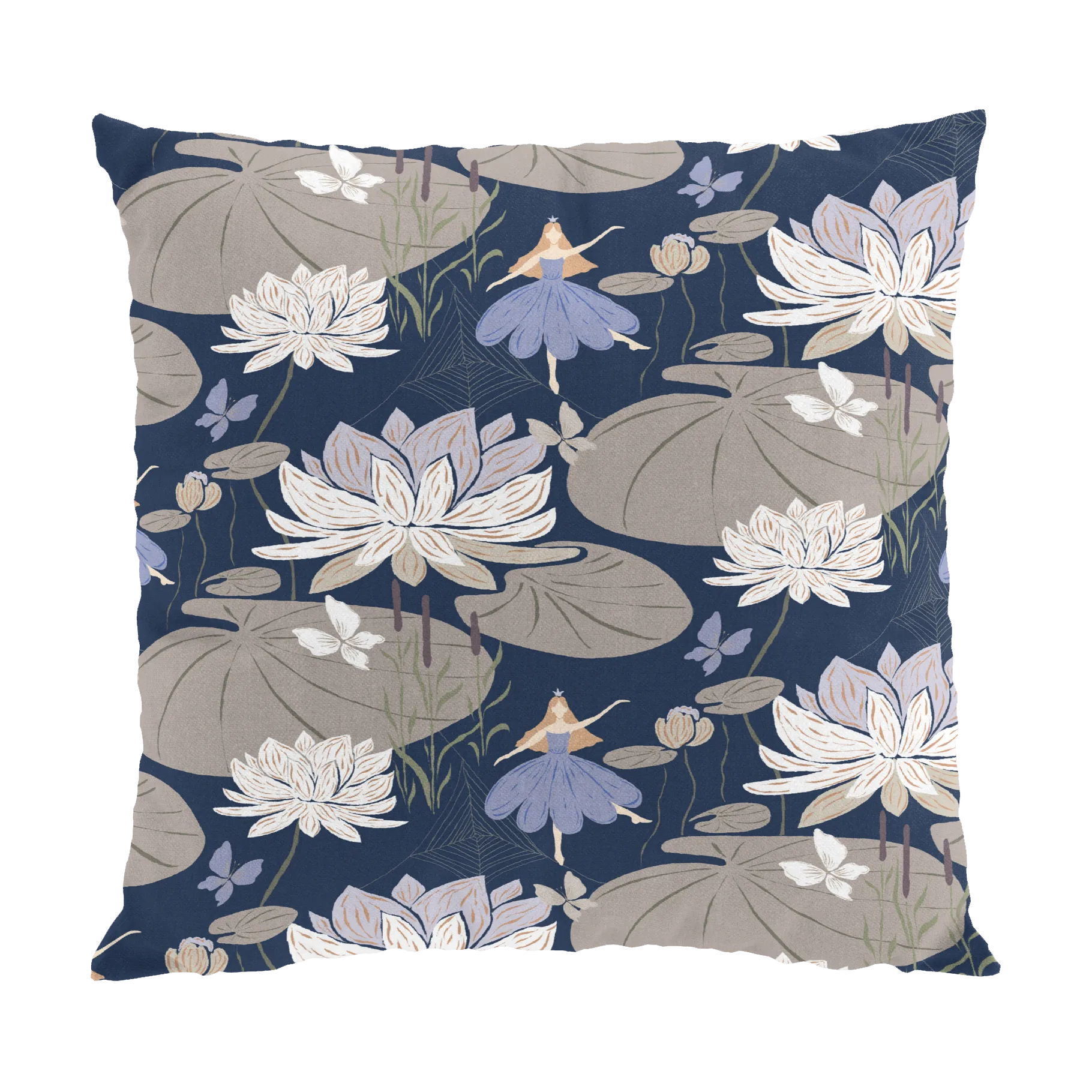 Lily putetrekk 47x47 cm, Blå Arvidssons Textil