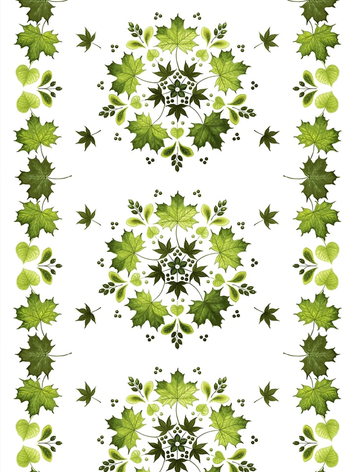 Lövkrans voksduk - Grønn - Arvidssons Textil