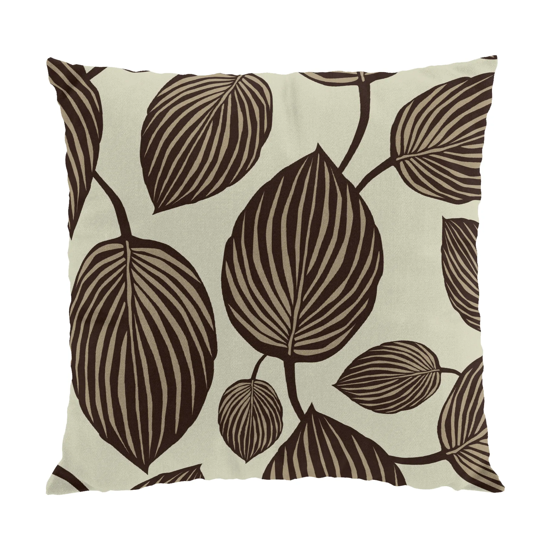 Lyckans blad putetrekk 45 x 45 cm, Brun Arvidssons Textil