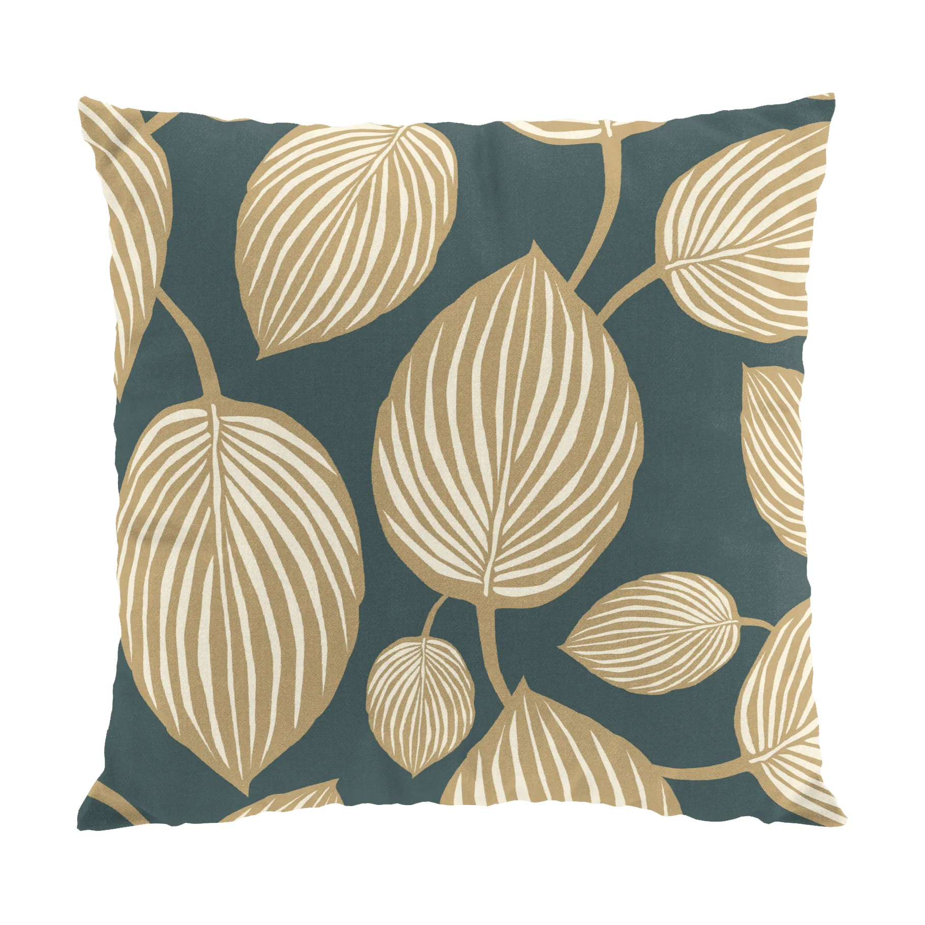 Lyckans blad putetrekk 45 x 45 cm, Turkis Arvidssons Textil