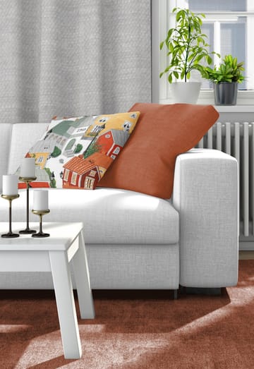 Lyckeby blommar putetrekk - Rød-oransje - Arvidssons Textil
