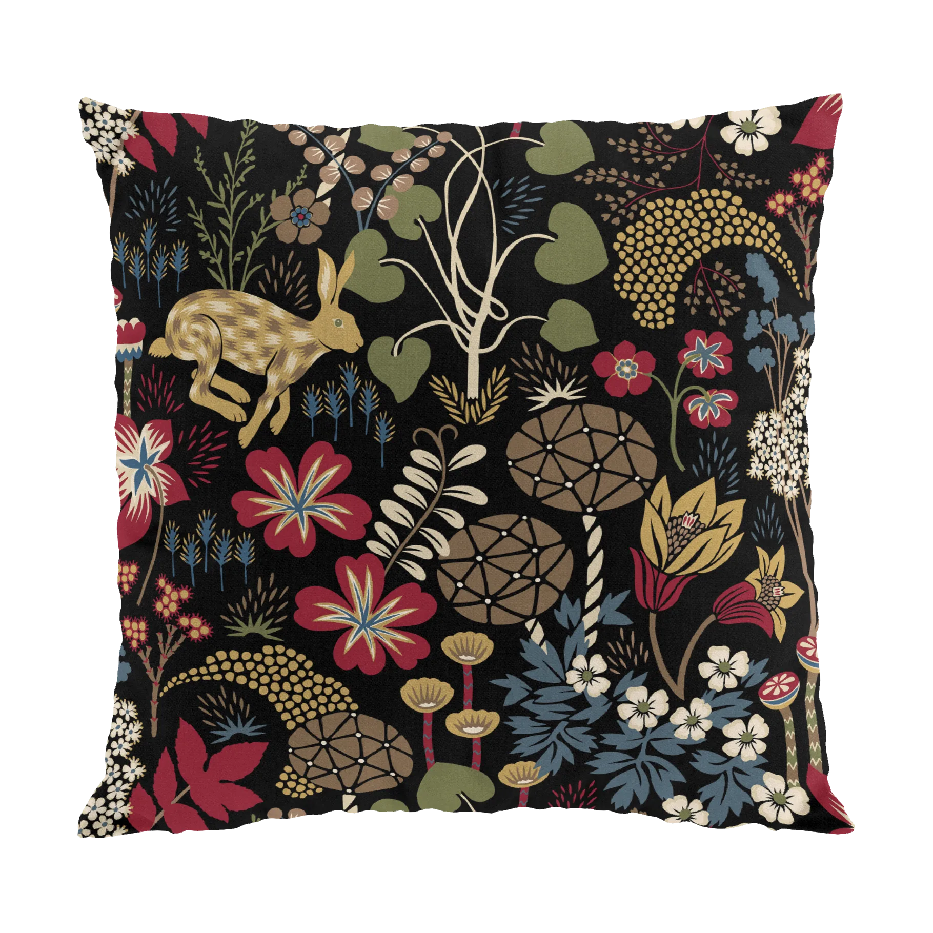 Lyckeflykt putetrekk 47 x 47 cm, Rød-brun Arvidssons Textil