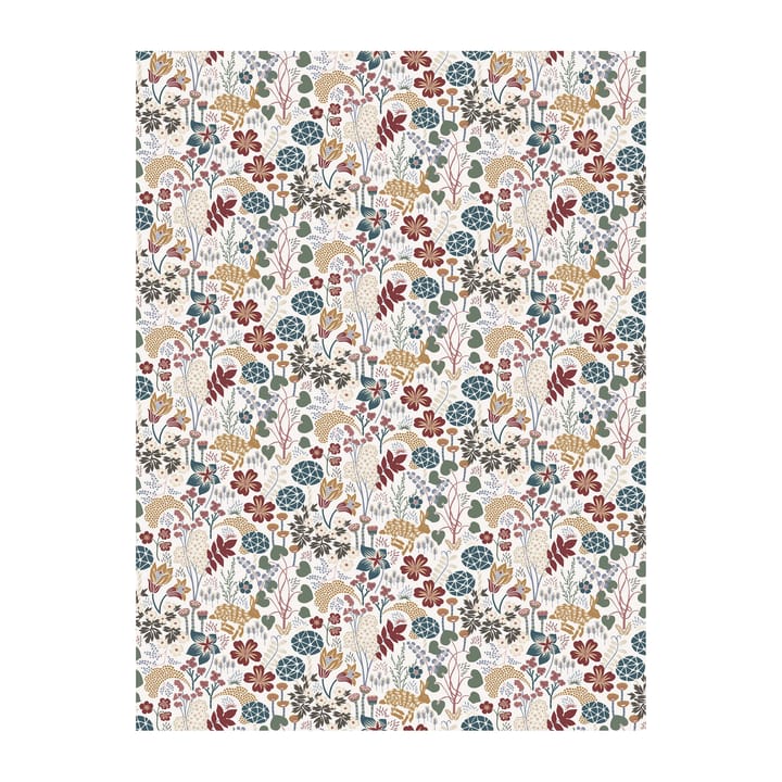 Lyckeflykt stoff - Rust-brun - Arvidssons Textil
