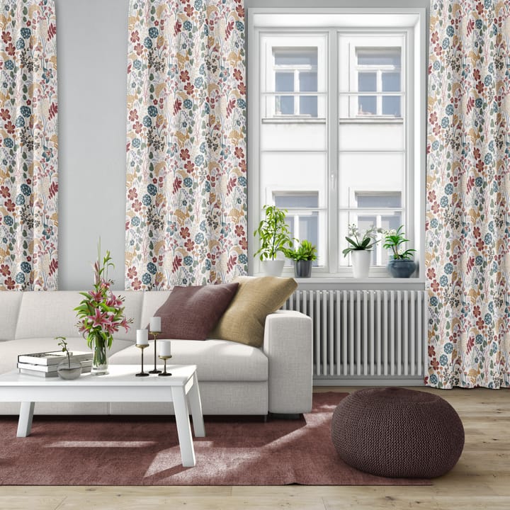 Lyckeflykt stoff, Rust-brun Arvidssons Textil