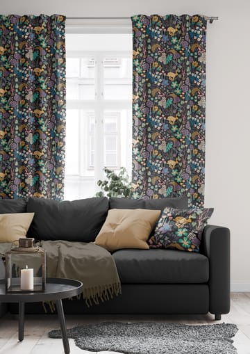 Lyckeflykt stoff - Sort - Arvidssons Textil
