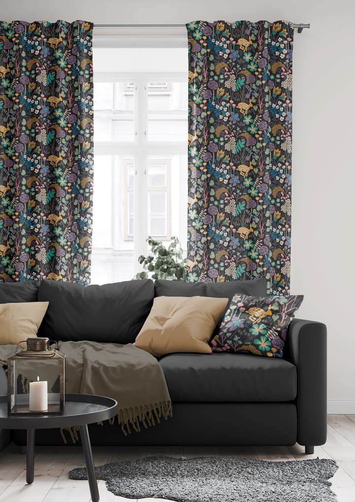 Lyckeflykt stoff, Sort Arvidssons Textil