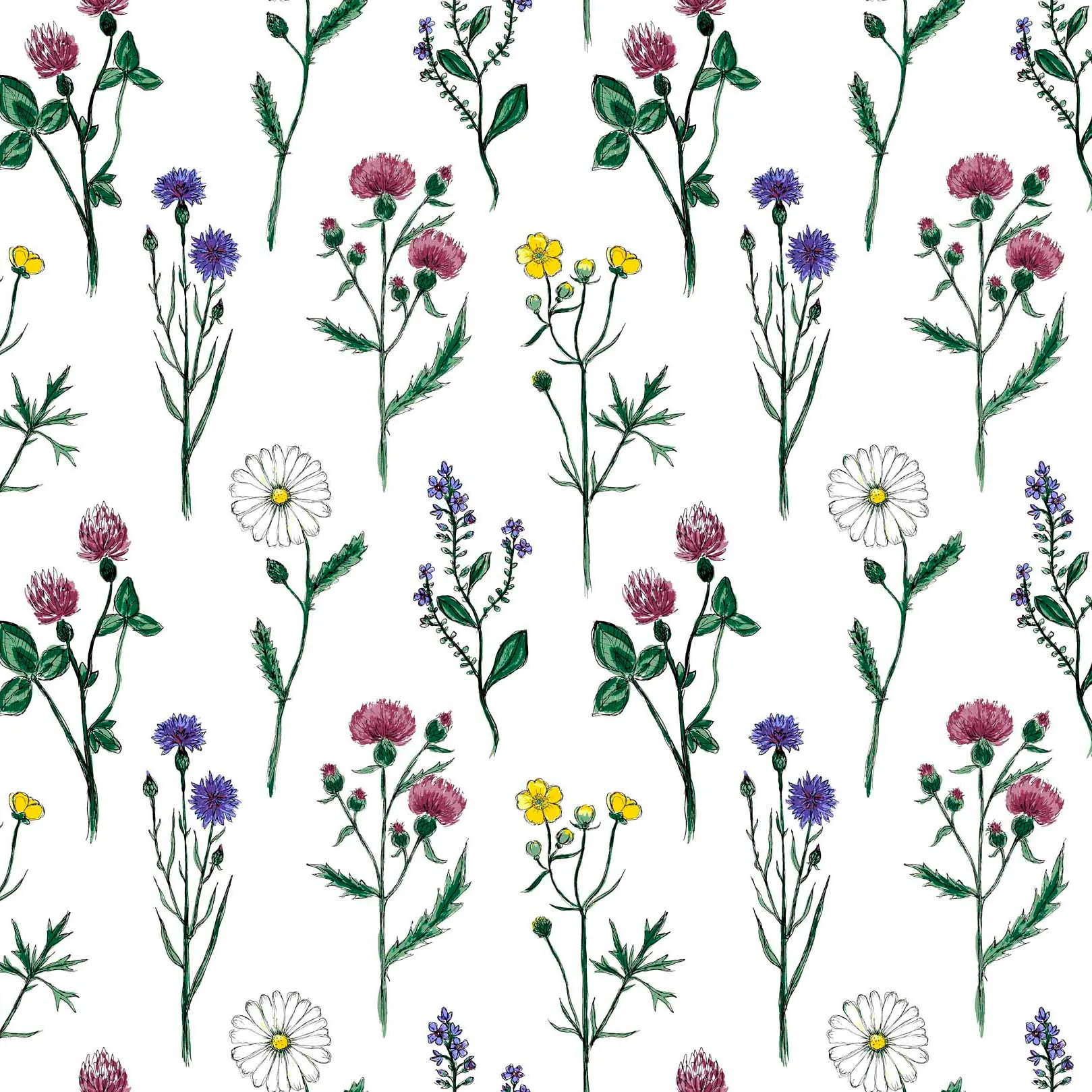 Midsommar stoff, Multi Arvidssons Textil