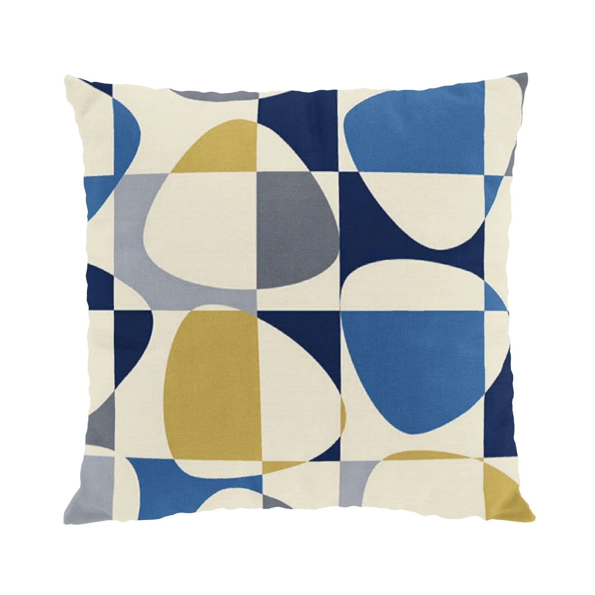 Mosaik putetrekk 47x47 cm, Blå Arvidssons Textil
