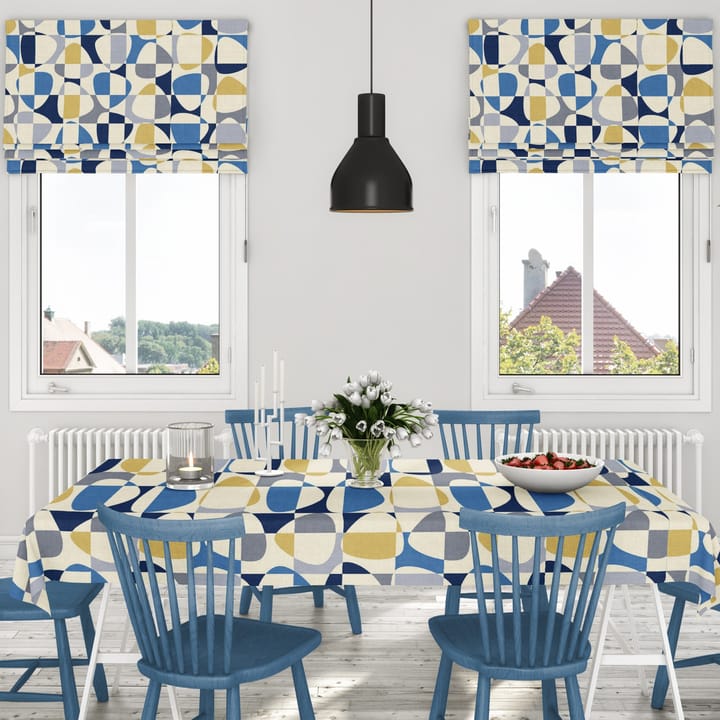 Mosaik voksduk - Blå - Arvidssons Textil