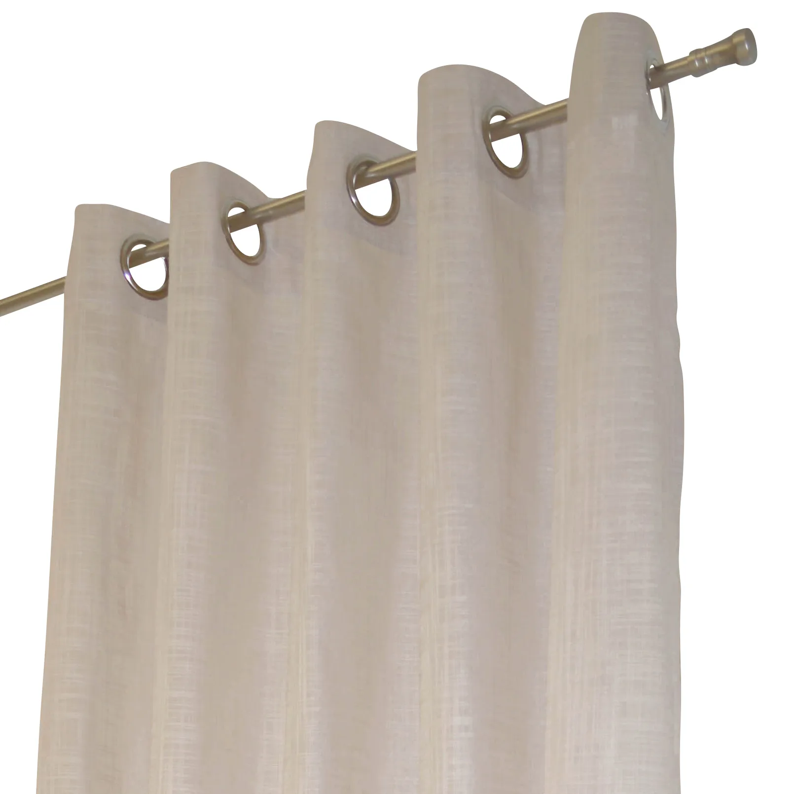 Norrsken gardinlengde med maljer, beige Arvidssons Textil