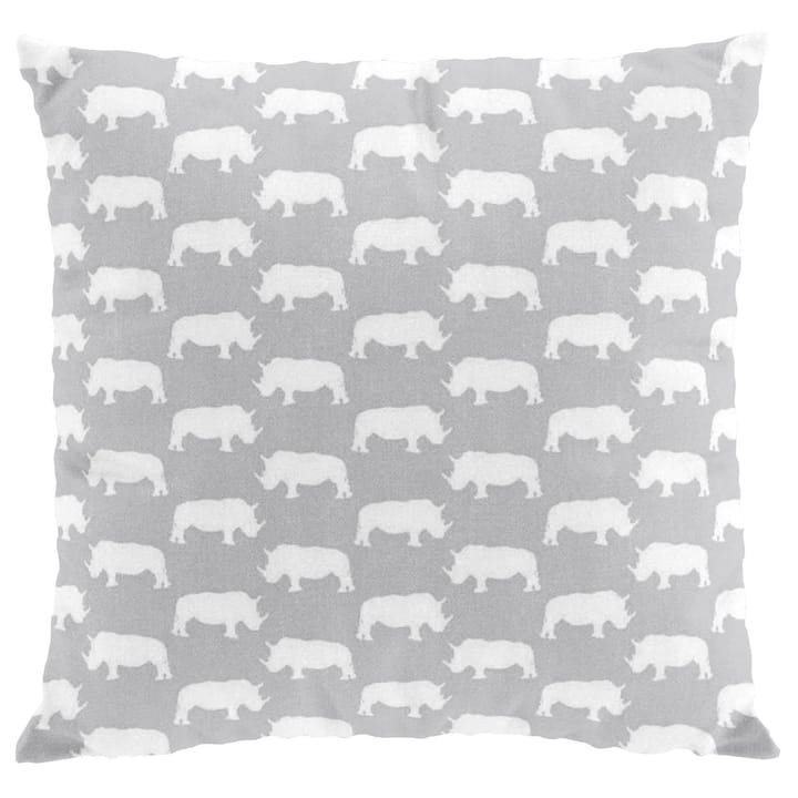 Noshörning putetrekk - grå - Arvidssons Textil
