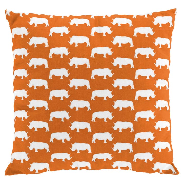 Noshörning putetrekk, orange Arvidssons Textil