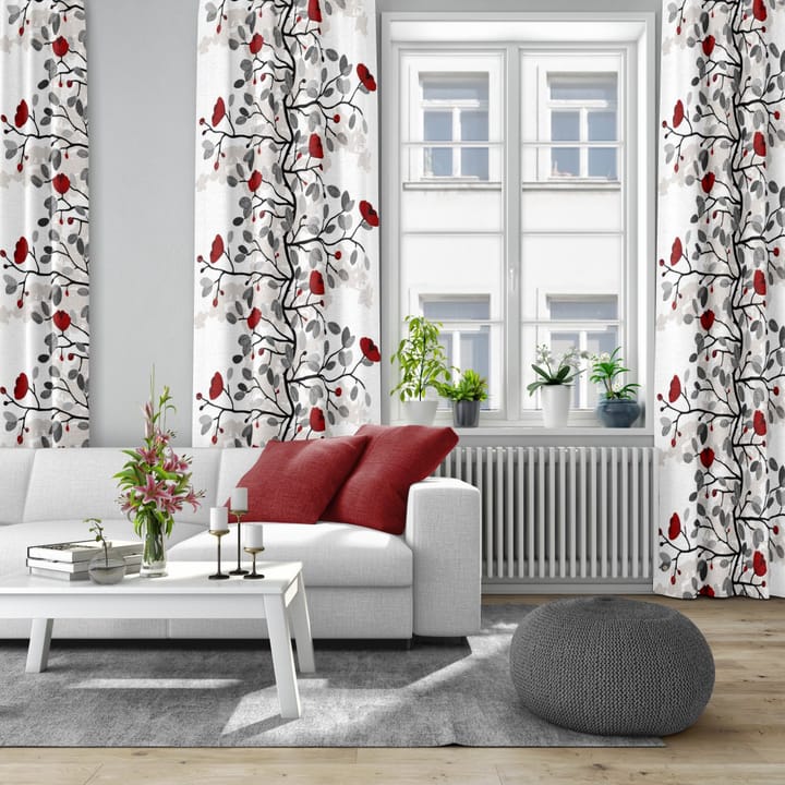 Ofelia stoff, Rød-sølv Arvidssons Textil