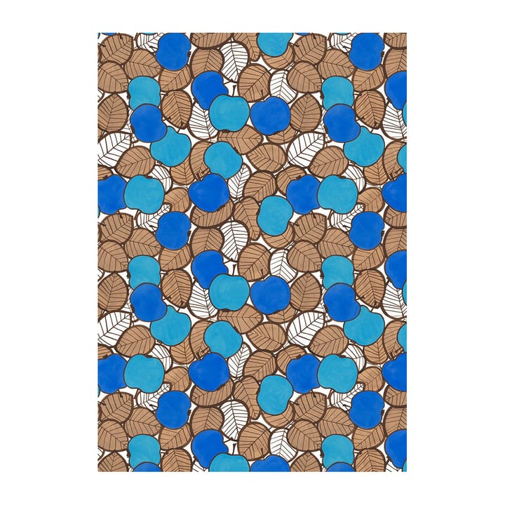 Päppel stoff - Grønn-blå - Arvidssons Textil