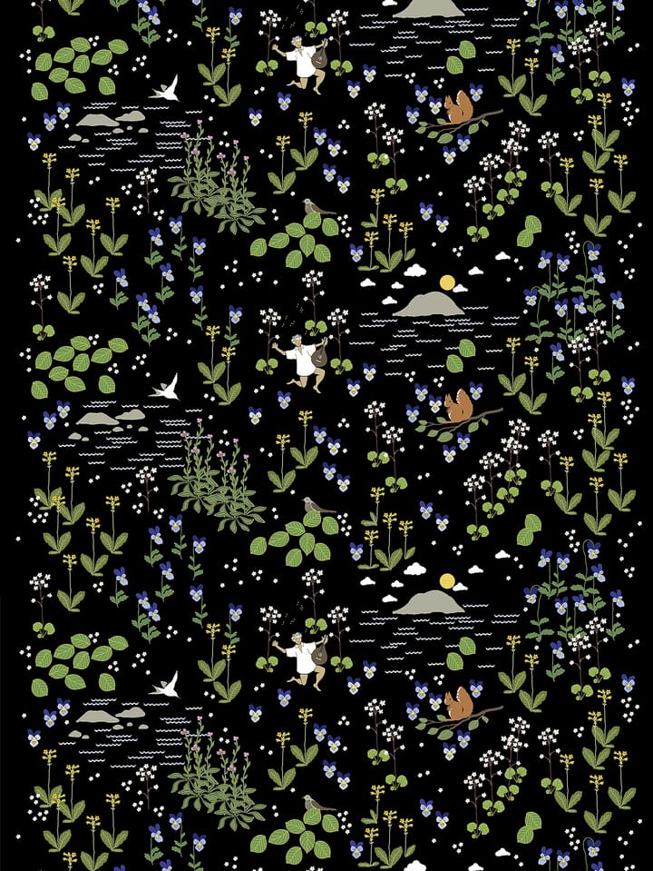 Rönnerdahl voksduk - Svart-grønn - Arvidssons Textil