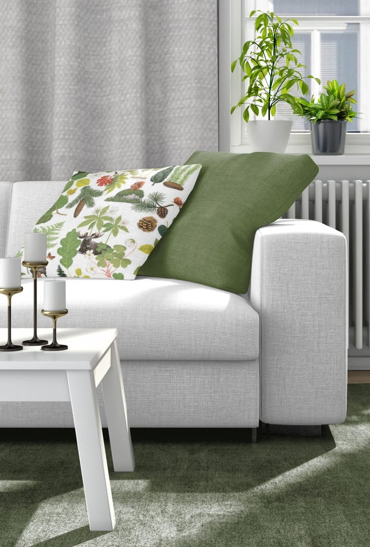 Skogsliv putetrekk 47 x 47 cm, Grønn Arvidssons Textil