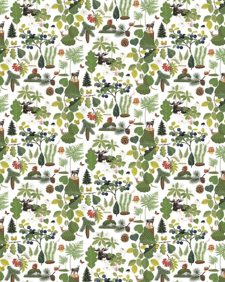 Skogsliv tekstil - Grønn - Arvidssons Textil
