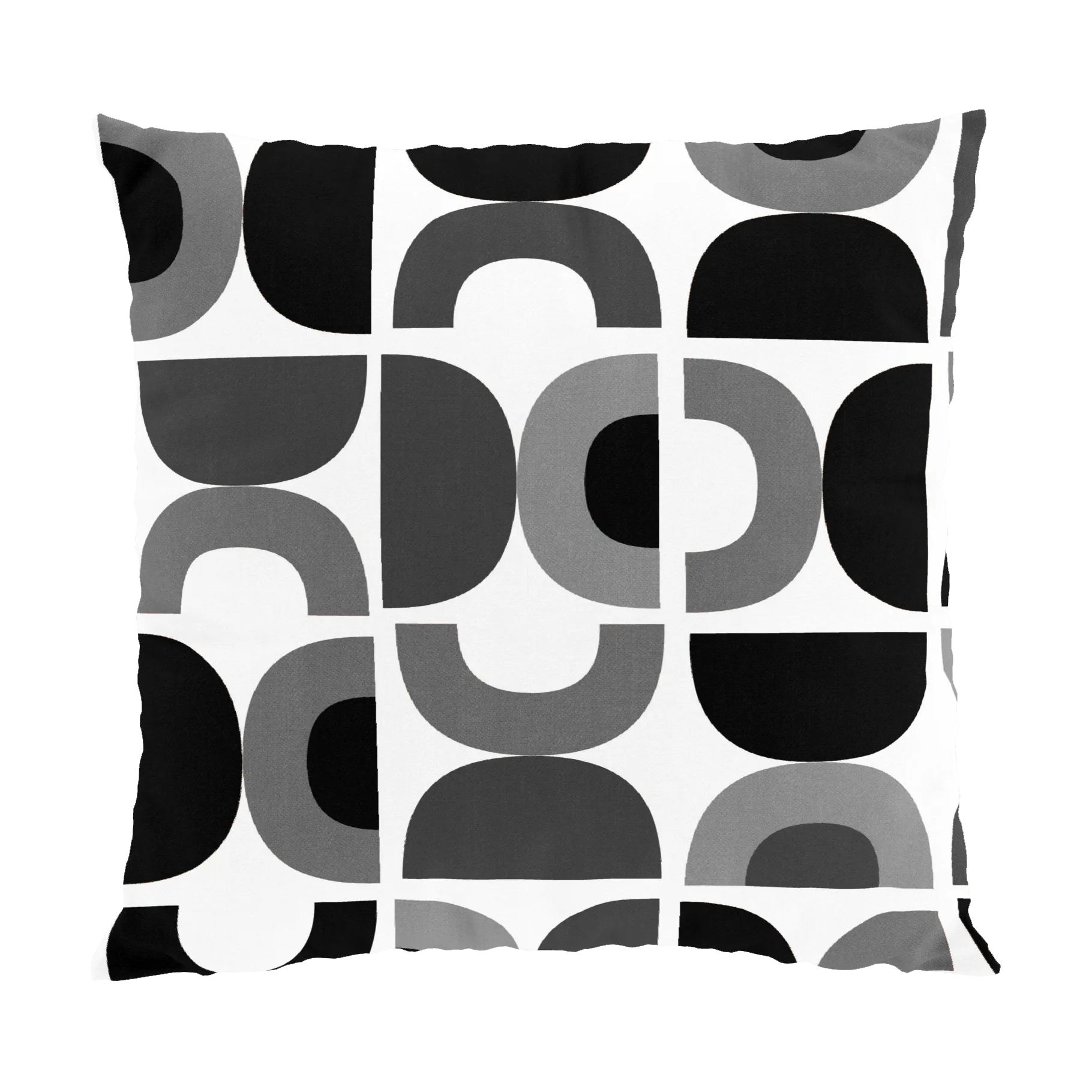 Spiraldans putetrekk 47x47 cm, Grå Arvidssons Textil