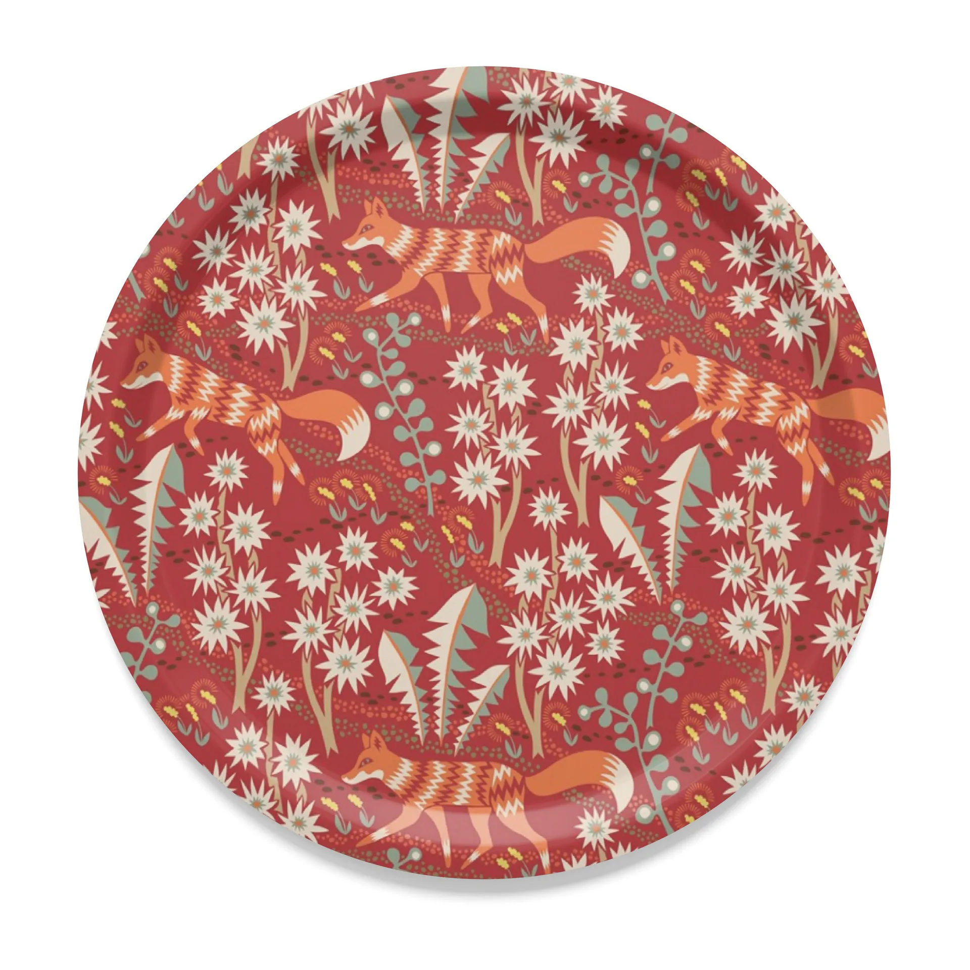 Stjärnspeja brett Ø 31 cm, Rød Arvidssons Textil