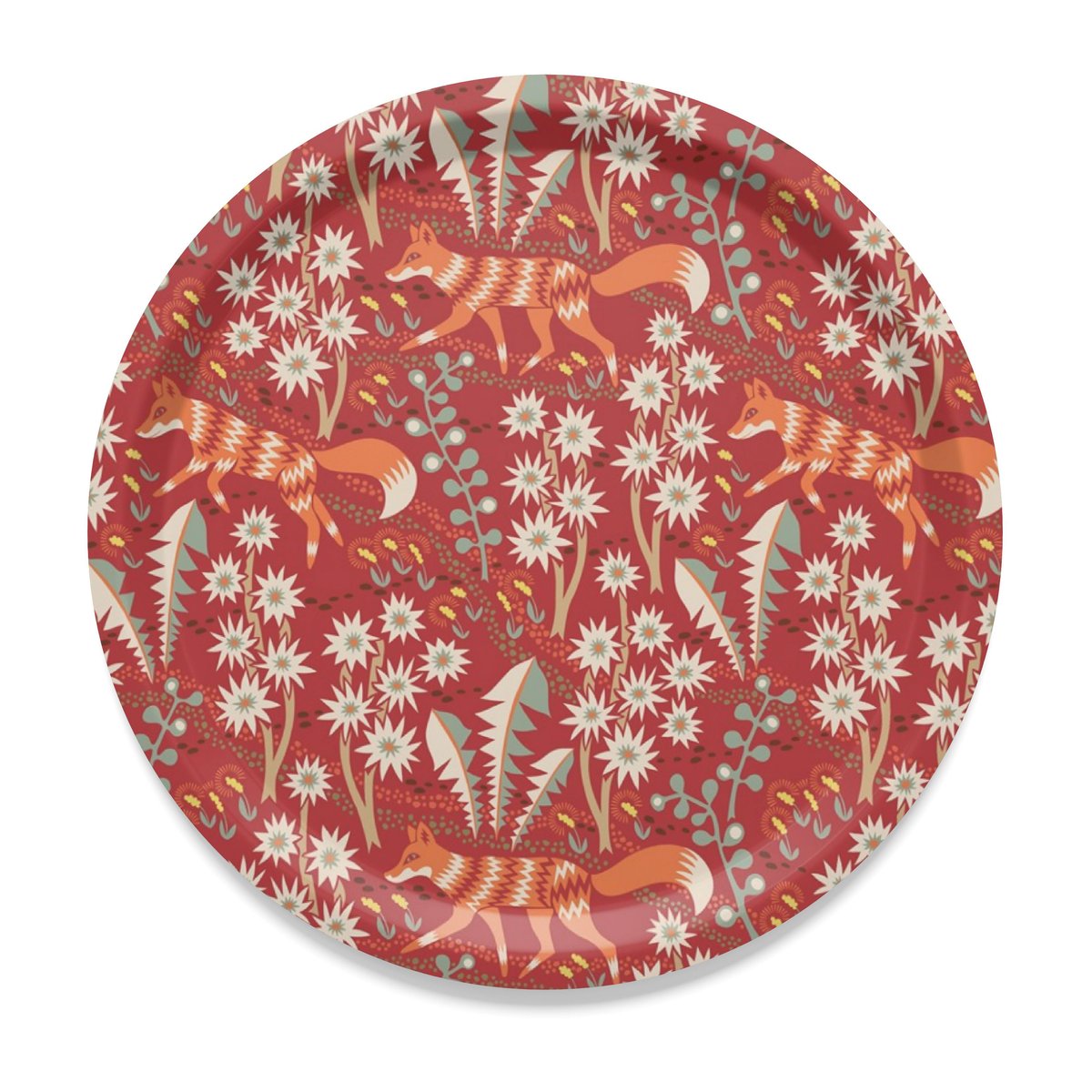 Arvidssons Textil Stjärnspeja brett Ø 31 cm Rød