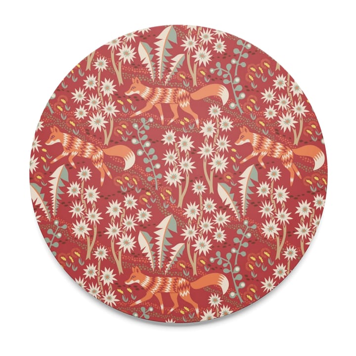 Stjärnspeja gryteunderlag Ø 21 cm - Rød - Arvidssons Textil