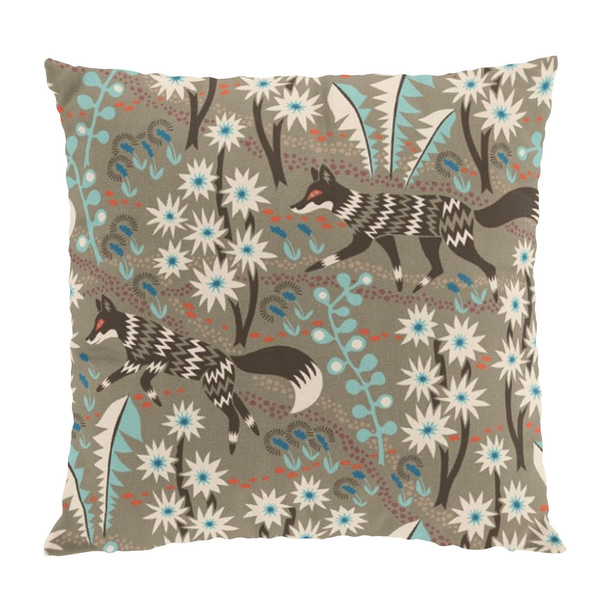 Bilde av Arvidssons Textil Stjärnspeja putetrekk 47 x 47 cm Brun