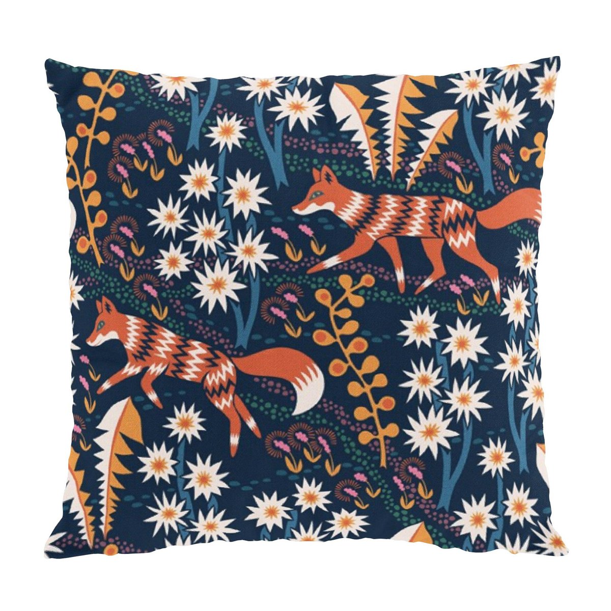 Bilde av Arvidssons Textil Stjärnspeja putetrekk 47 x 47 cm Mørkeblå