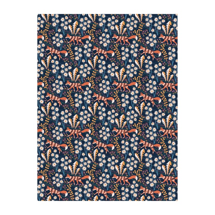 Stjärnspeja stoff - Mørkeblå - Arvidssons Textil