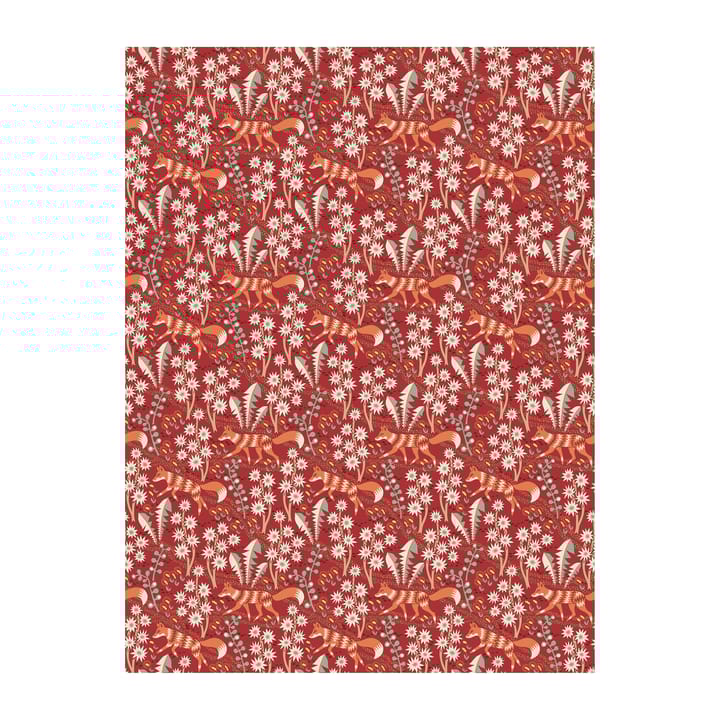 Stjärnspeja voksduk - Rød - Arvidssons Textil