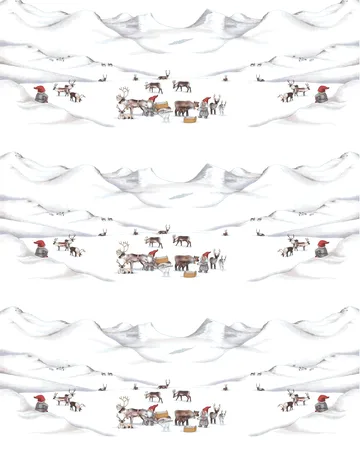 Tomteland tekstil - Offwhite-grå - Arvidssons Textil