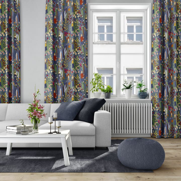 Trädgård stoff, Blå Arvidssons Textil