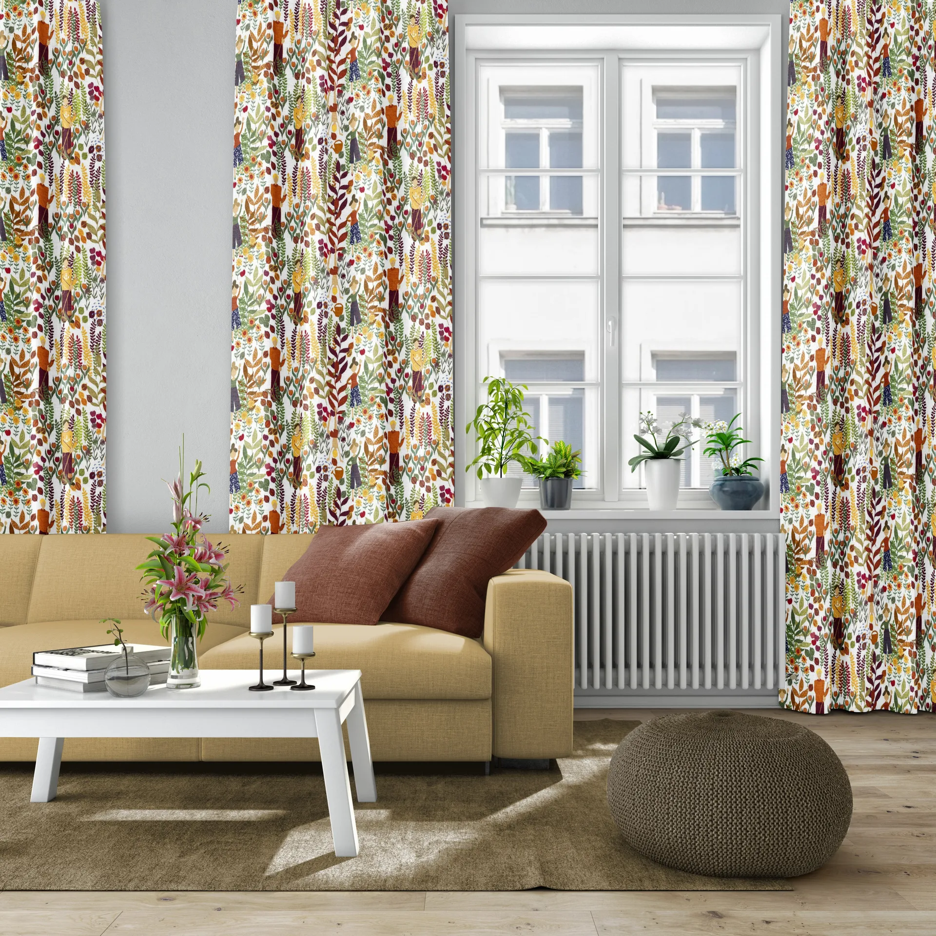 Trädgård stoff, Rust Arvidssons Textil