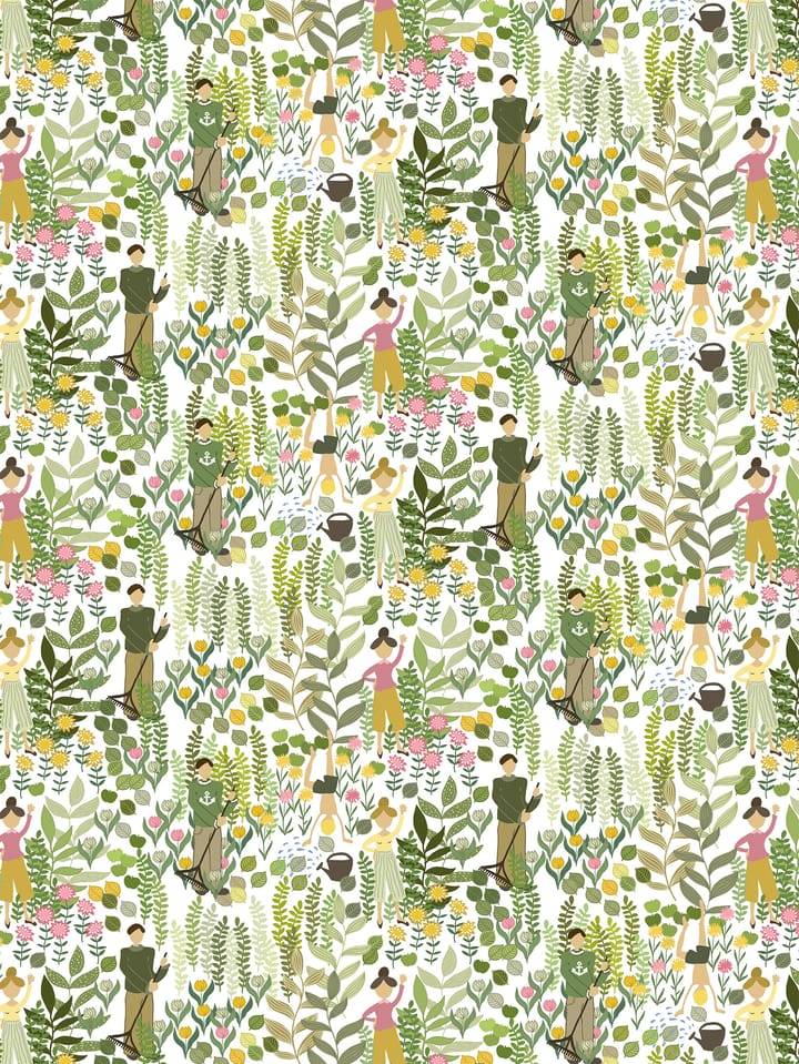 Trädgård voksduk - Grønn - Arvidssons Textil
