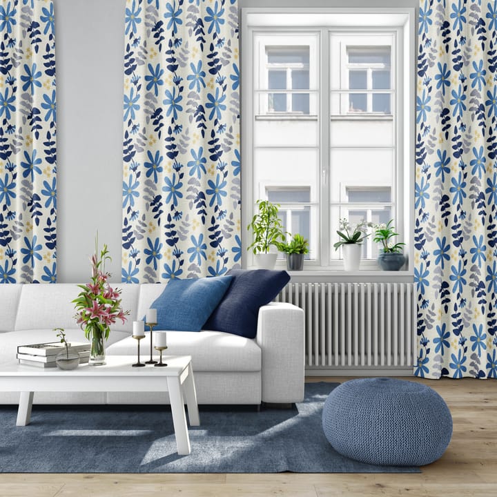 Under solen stoff - Blå - Arvidssons Textil
