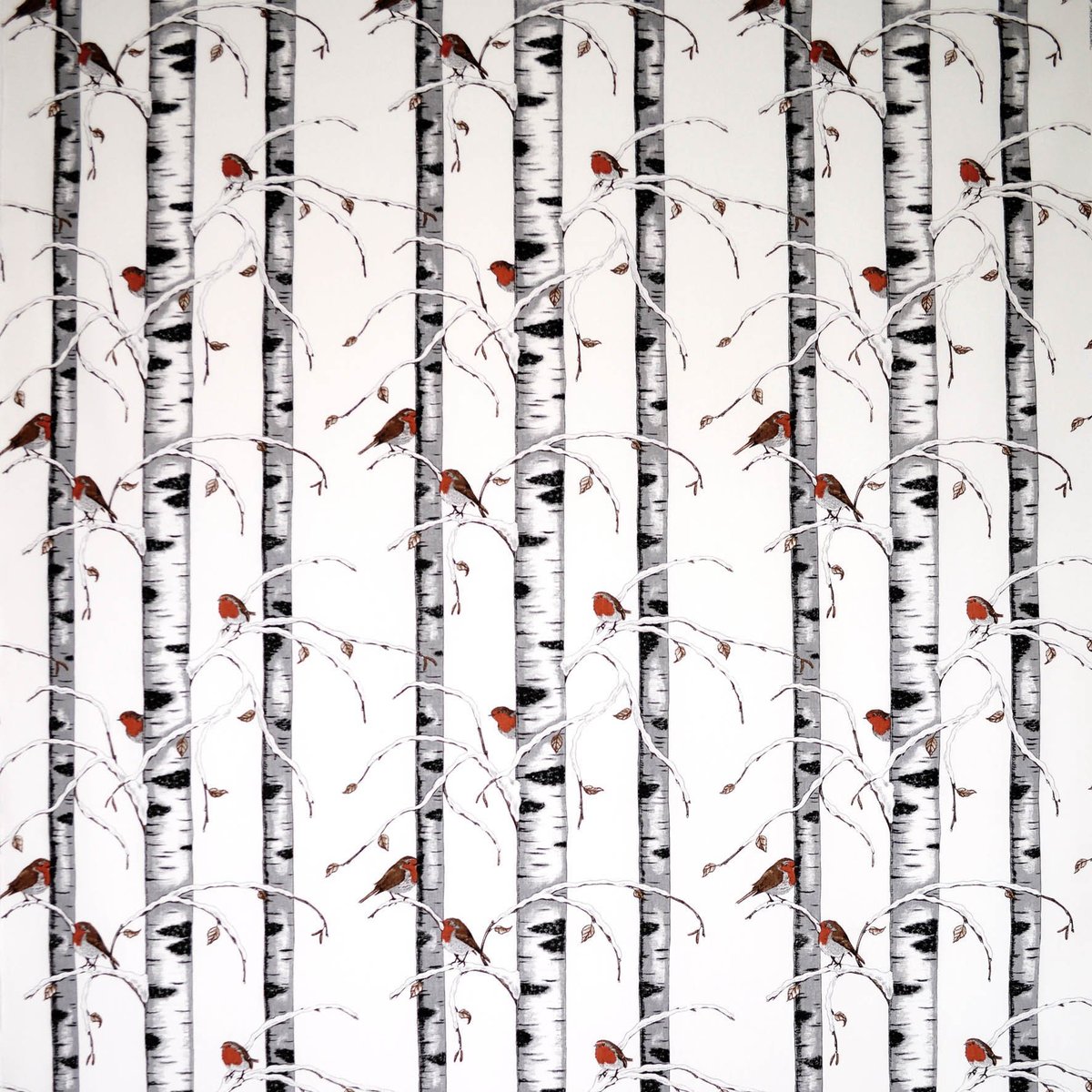 Arvidssons Textil Vinterdungen stoff hvit | Skandinavisk Design | Stoff & Metervare | Hvit