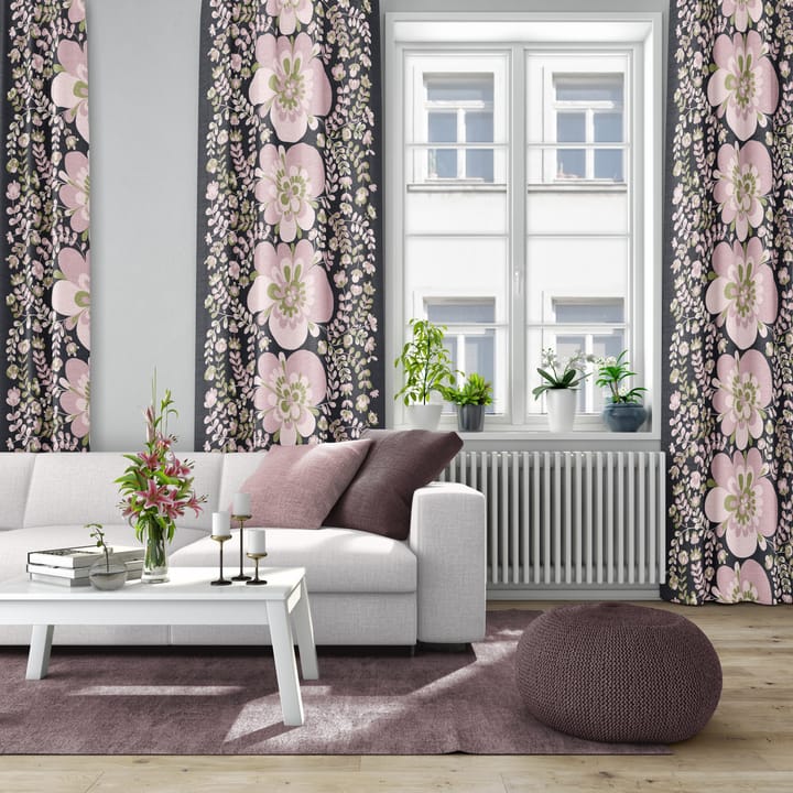 Viveika stoff - Rosa-grå - Arvidssons Textil