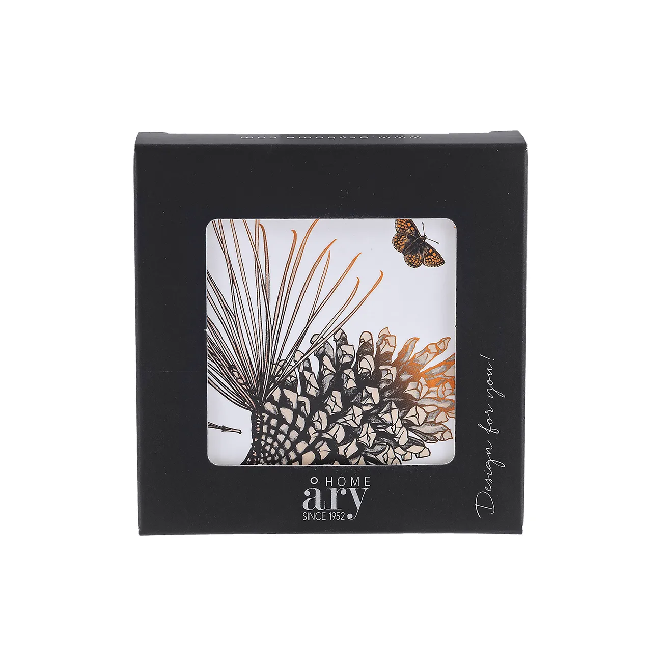 Pine Cone glassunderlag 6-pakn., Cotton white Åry Home