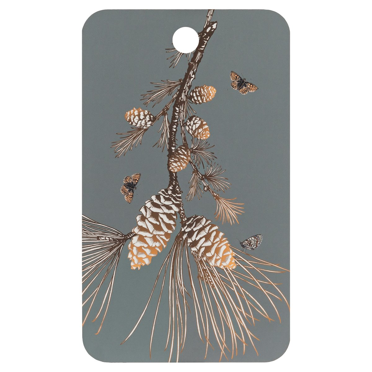 Åry Home Pine Cone skjærefjøl 20x34 cm Moss grey