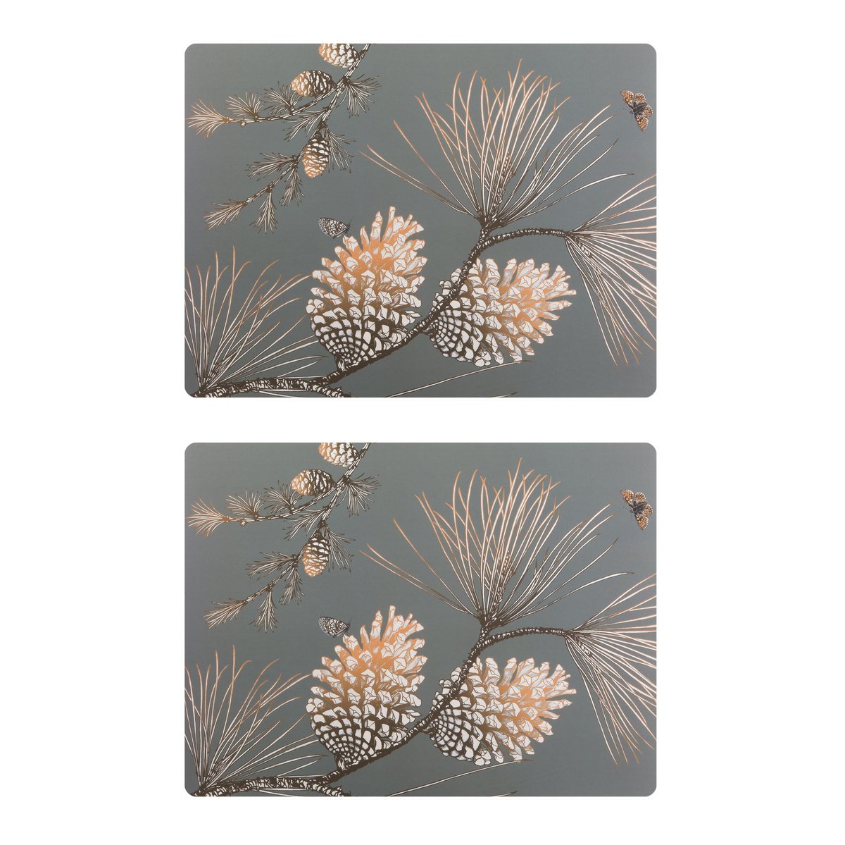 Åry Home Pine Cone spisebrikke 2-pakn. Moss grey