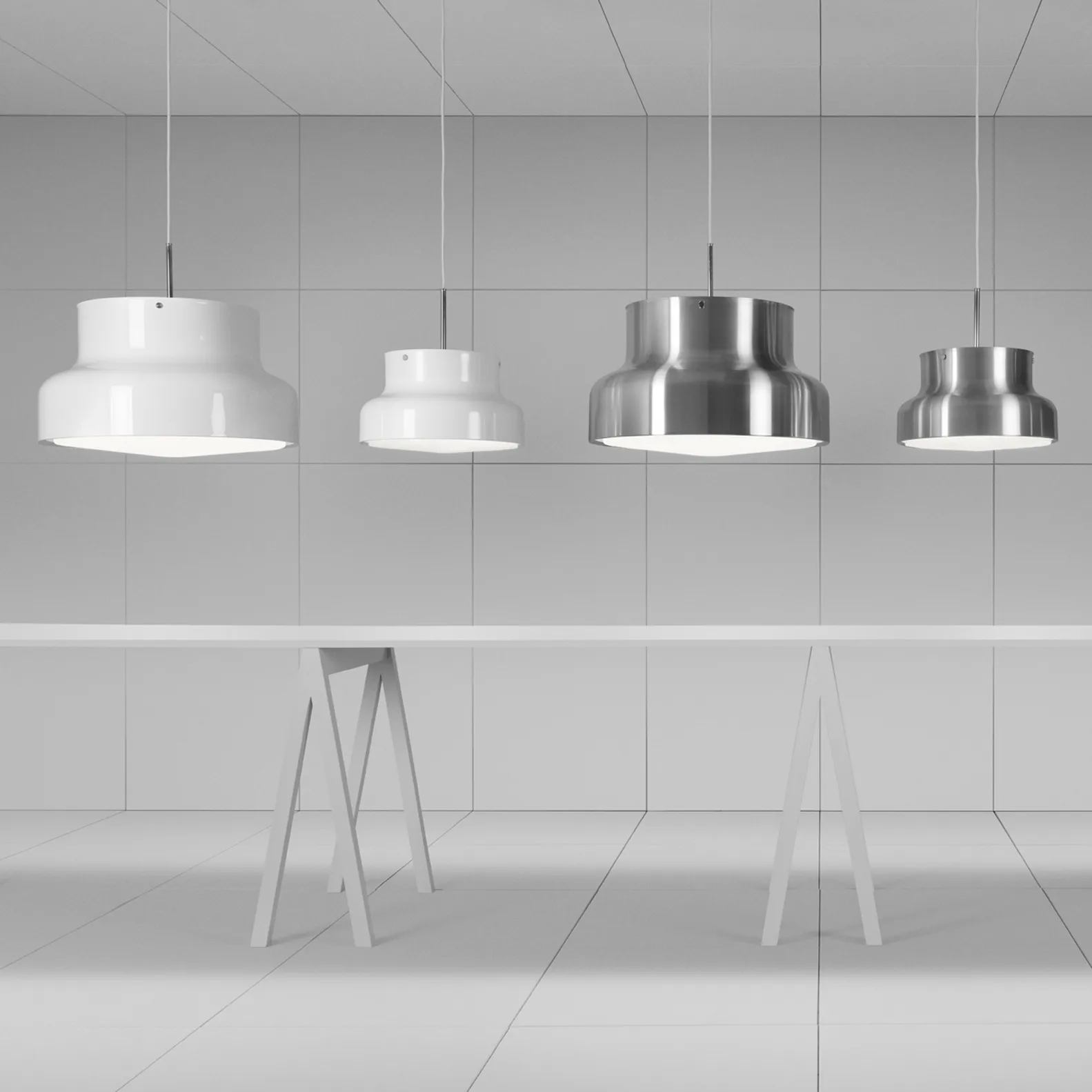 Bumling lampe 400 mm, hvit Ateljé Lyktan