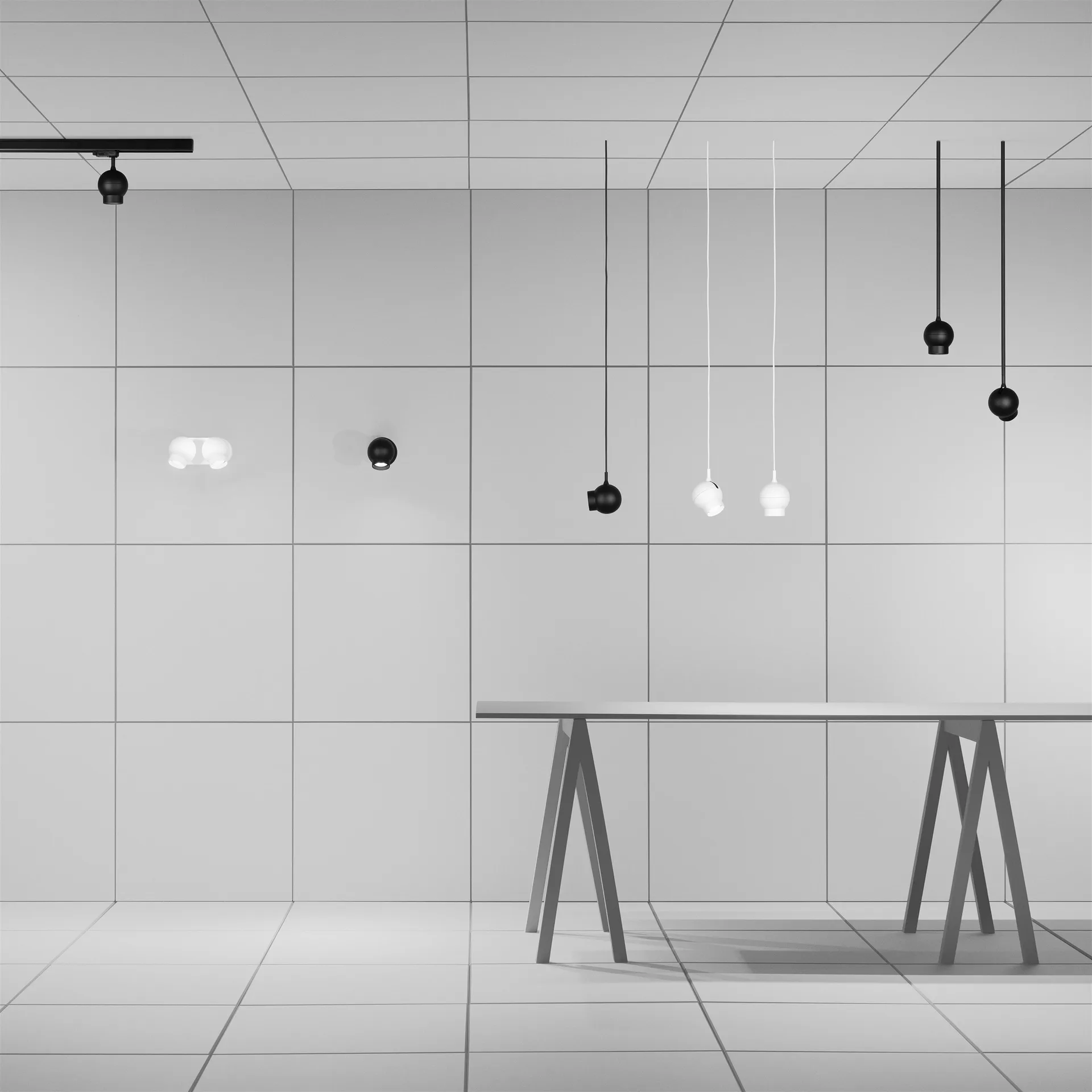 Ogle mini taklampe, Hvit Ateljé Lyktan