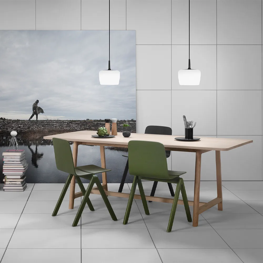 Riff Bowl takpendel, Hvit, small, LED Ateljé Lyktan