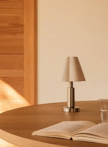 Admiral bærbar bordlampe - Chrome-linen, 27 cm - Audo Copenhagen