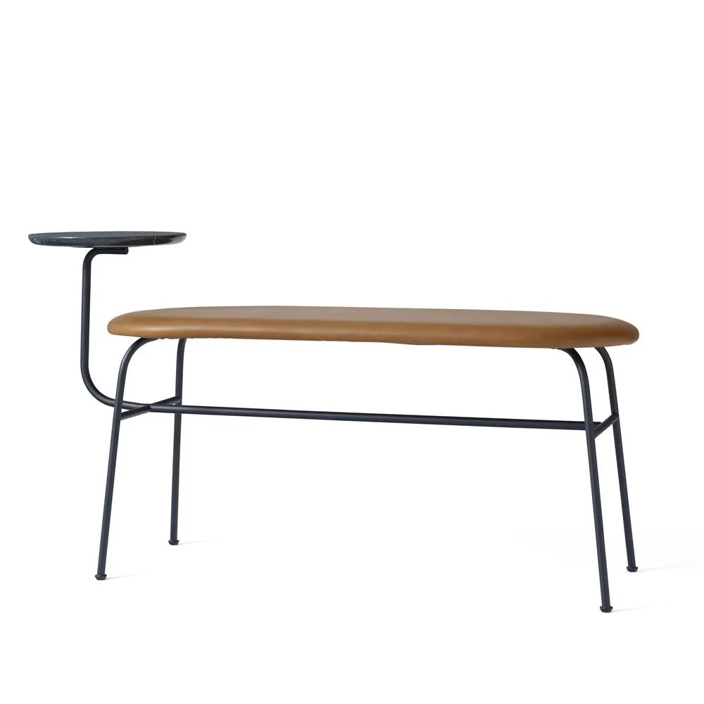 Afteroom benk, svart-cognac Audo Copenhagen