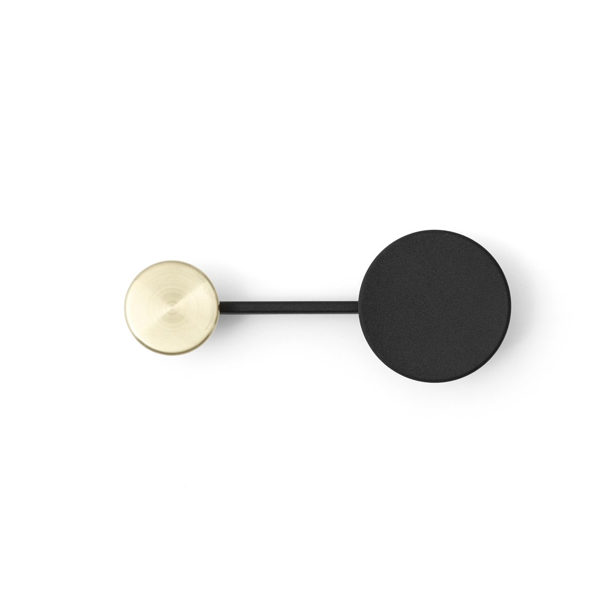 Audo Copenhagen Afteroom knagg small svart messing