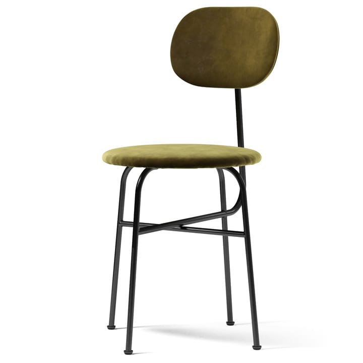 Afteroom matstol svart bein fløyelstrekk, City Velvet CA 7832/031 Audo Copenhagen